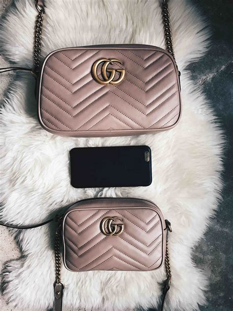 gucci marmont mini vs small size|Gucci Marmont small vs mini.